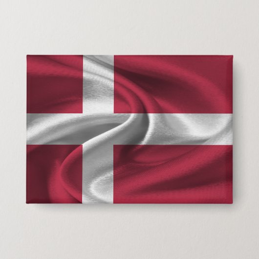 Badge Bouton Drapeau Danemark (Recto)