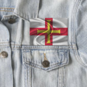 Badge Bouton Drapeau de Guernesey (Insitu)