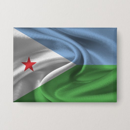 Badge Bouton Drapeau Djibouti (Recto)
