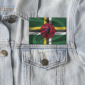 Badge Bouton Drapeau Dominique (Insitu)