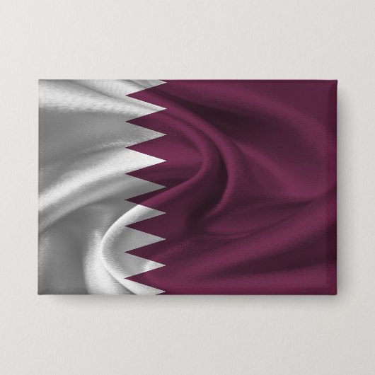 Badge Bouton Drapeau du Qatar (Recto)