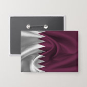 Badge Bouton Drapeau du Qatar (Recto/Verso)