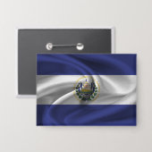 Badge Bouton Drapeau El Salvador (Recto/Verso)