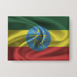 Badge Bouton Drapeau Ethiopie