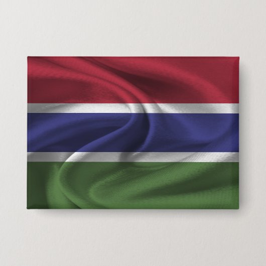 Badge Bouton Drapeau Gambie (Recto)