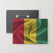 Badge Bouton Drapeau Guinée (Recto/Verso)