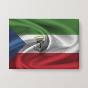 Badge Bouton Drapeau Guinée équatoriale