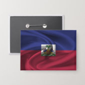Badge Bouton Drapeau Haïti (Recto/Verso)