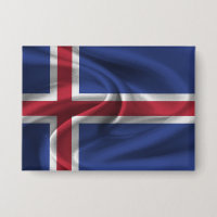 Bouton Drapeau Islande