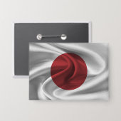 Badge Bouton Drapeau Japon (Recto/Verso)