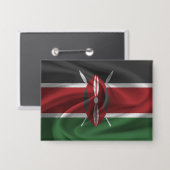 Badge Bouton Drapeau Kenya (Recto/Verso)