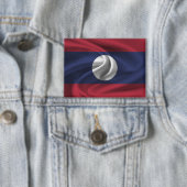 Badge Bouton Drapeau Laos (Insitu)