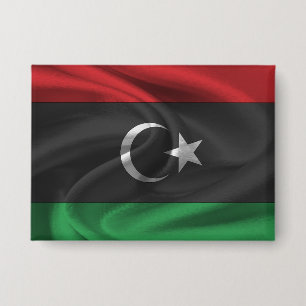 Badge Bouton Drapeau Libye