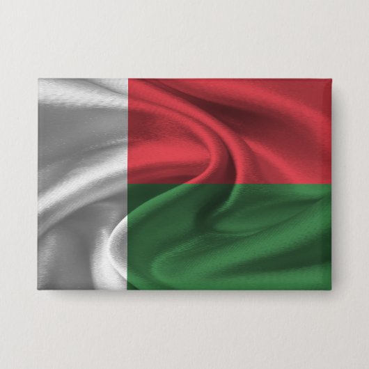 Badge Bouton Drapeau Madagascar (Recto)