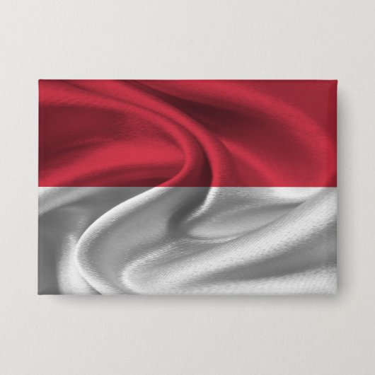 Badge Bouton Drapeau Monaco (Recto)