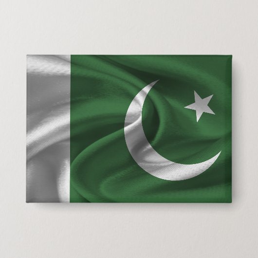 Badge Bouton Drapeau Pakistan (Recto)