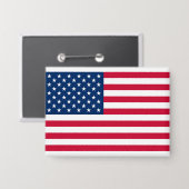 Badge Bouton drapeau patriotique américain (Recto/Verso)