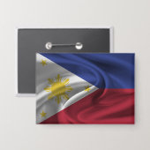 Badge Bouton Drapeau Philippines (Recto/Verso)