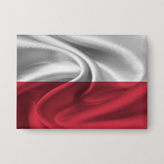 Badge Bouton Drapeau Pologne (Recto)