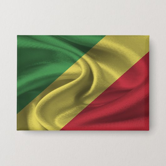Badge Bouton Drapeau République du Congo (Recto)