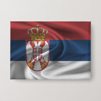 Badge Bouton Drapeau Serbie
