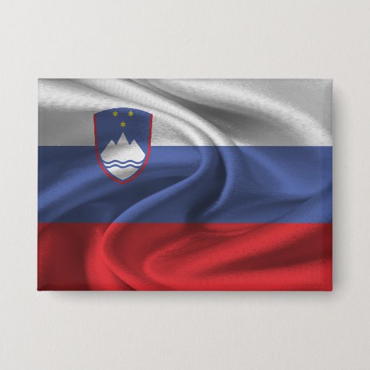 Badge Bouton Drapeau Slovénie (Recto)