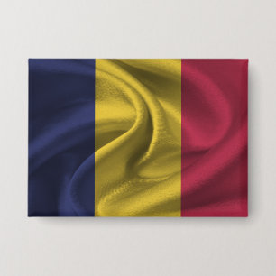 Badge Bouton Drapeau Tchad