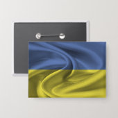 Badge Bouton Drapeau Ukraine (Recto/Verso)