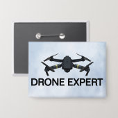 Badge Bouton Drone Expert™ (Recto/Verso)