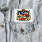 Badge Bouton du 250e anniversaire des États-Unis d'Améri (Insitu)