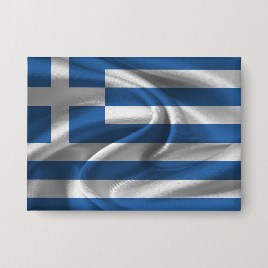 Badge Bouton du drapeau de la Grèce (Recto)