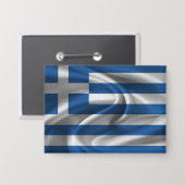 Badge Bouton du drapeau de la Grèce (Recto/Verso)