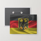 Badge Bouton du drapeau de l'Allemagne (Recto/Verso)