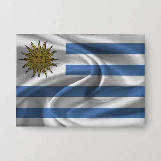 Badge Bouton du drapeau de l'Uruguay (Recto)