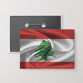 Badge Bouton du drapeau du Liban (Recto/Verso)