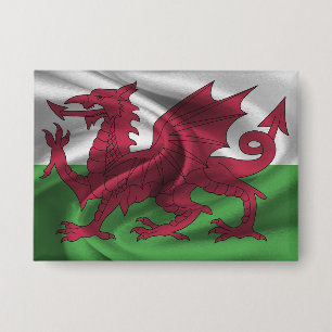 Badge Bouton du drapeau du pays de Galles