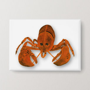 Badge Bouton Homard Maritime