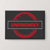 Badge Bouton hostile – Épinglette déclaration audacieuse (Recto)
