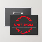 Badge Bouton hostile – Épinglette déclaration audacieuse (Recto/Verso)