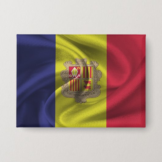 Badge Bouton Indicateur Andorre (Recto)