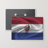 Badge Bouton Indicateur Paraguay (Recto/Verso)