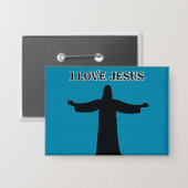 Badge Bouton j'aime jésus (Recto/Verso)