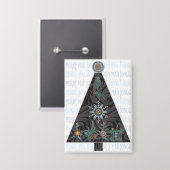 Badge Bouton Mah Jongg Christmas Tree (Recto/Verso)