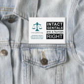 Badge Bouton - organes génitaux intacts (Insitu)