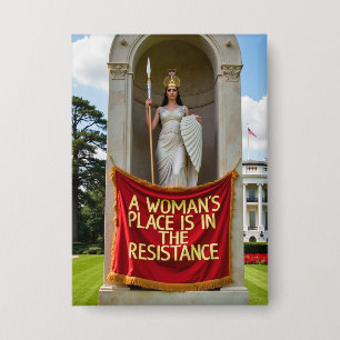 Badge Bouton politique de la protestation des femmes