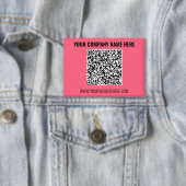 Badge Bouton promotionnel personnalisé avec QR Code et t (Insitu)