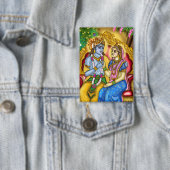 Badge Bouton Radha Krishna (Insitu)