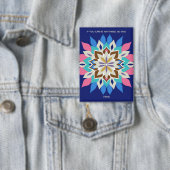 Badge Bouton Rectangle Blue Bayou (Insitu)