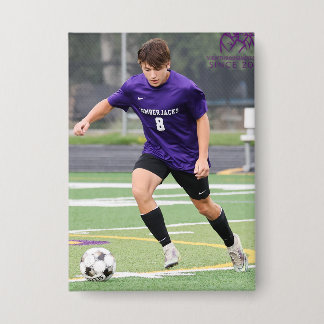 Badge Bouton Rectangle de football pour garçons CEC