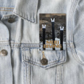 Badge Bouton rectangle de plongée dans la boue avec titr (Insitu)